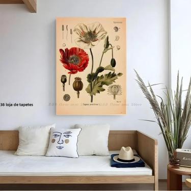 Imagem de Pôster Vintage De Flores Botânicas DIY Para Decoração De Quarto, Casa,