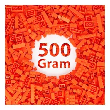 Imagem de Carlerait Bulk Orange Building Bricks, Classic Building Blocks Compatible with All Major Brands