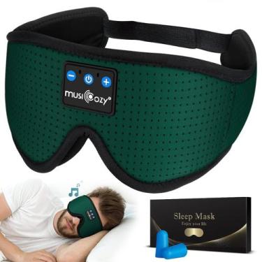 Imagem de Faixa de cabeça Bluetooth Sleep Headphones MUSICOZY com máscara de olh