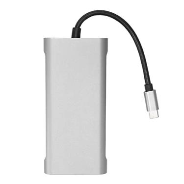 Imagem de Zhjvihx Adaptador Expandido, Transmissão de 5 Gbps USB C Hub Carregonto Rápido 11 Em 1 Para Escritório Pará