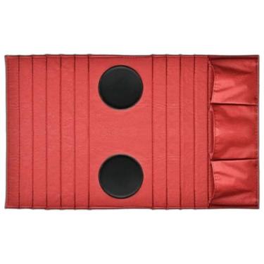 Imagem de kit 2 Suporte para Braço de Sofa Porta Copo, Controle e,porta copo sofa,50X30cm(vermelho)