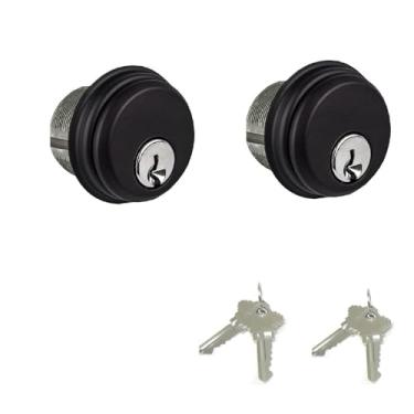 Imagem de Cilindros de fechadura de porta comercial, peças de substituição de fechadura de encaixe de porta de loja, combo de cilindro de chave dupla, Adams Rite Cam, em alumínio, cilindro de encaixe com chave
