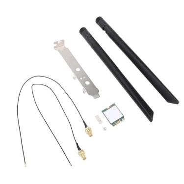Imagem de aqxreight 8265NGW WiFi Card M.2 Interface Com Velocidade de 1200 Mbps e Suporte de Banda Dupla para Conectividade Aprimorada (Suporte de antenas externas)