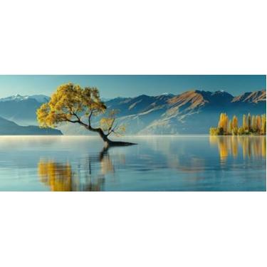 Imagem de Quadro Decorativo com Estampa Beautiful Landscapesingle Treestands Middle 50 x 50 Papel 1 unidade