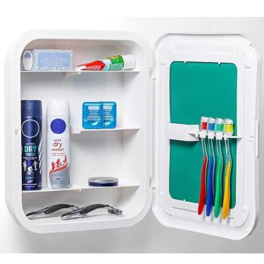 Imagem de Armário Atlas para Banheiro Branco com Espelho