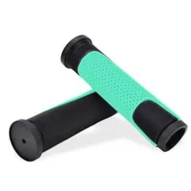 Imagem de Manopla Punho Gta 125mm Borracha Preto / Verde Anis - BIKE STILO
