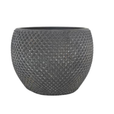 Imagem de Vaso de Cimento Decorativo para Plantas - Fay Blue Gold D18 A14