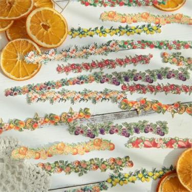 Imagem de Kit de adesivos florais para scrapbook, 120 peças, flores botânicas, PET, transparente, impermeável, conjunto de adesivos para lixo, diário, garrafas de água, telefone, laptop, decalques para