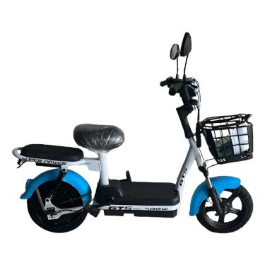Imagem de Bicicleta Elétrica 500w Aro 14 48v mini scooter Branco/Azul