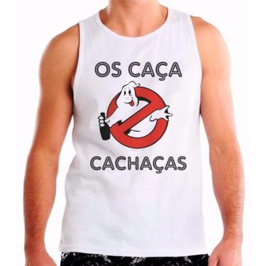 Imagem de Regata Personalizada Carnaval Frase Os Caça Cachaça  Plus size - Reina
