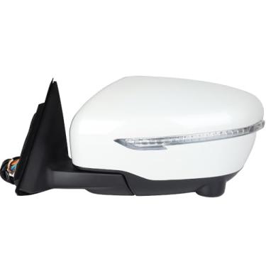 Imagem de NAAMOTOMOX Espelho retrovisor esquerdo do lado do motorista com setas, câmera de 360 graus para Nissan X-Trail T32 Rogue Sport 963026FL0A 963744BA0A 96302-4CL8A, 13 pinos