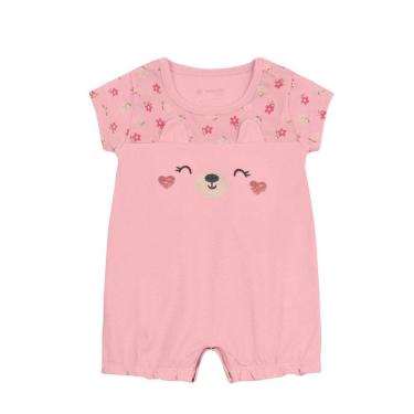 Imagem de Macaquinho bebê menina de ursinho Brandili Baby