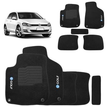 Imagem de Jogo de Tapete Carpete Golf 2012 a 2020 Preto Fixação Origin