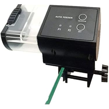 Imagem de Liusj JUnst Alimentador automático de peixes, alimentador automático de peixes para aquário, dispensador automático de alimentos para peixes para férias em tanques de peixes