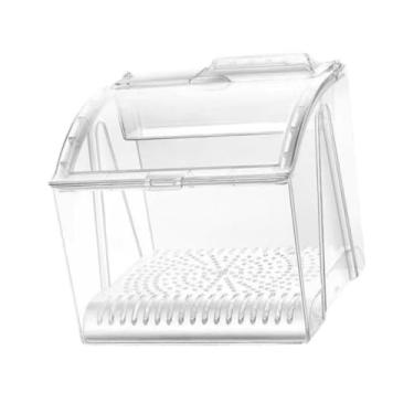 Imagem de Generic Recipiente para pão, caixa para alimentos, frente aberta, recipiente para lanches empilhável, caixa de padaria para cozinha, padarias, loja