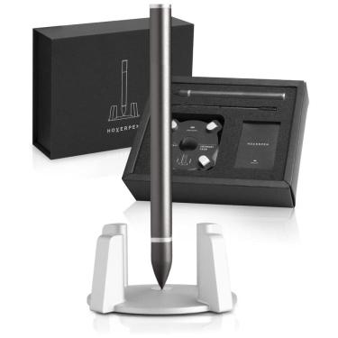 Imagem de Caneta Esferográfica Executiva Vertical com Tinta e Recarga de Alta Qualidade, NOVIUM SHBPAL001, Cinza