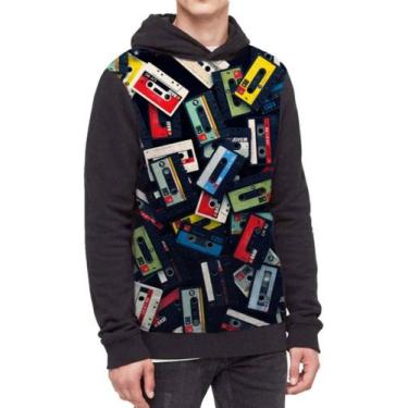 Imagem de Moletom Com Capuz 13 Reasons Why Cassete Ref:548 - smoke, Preto, GG