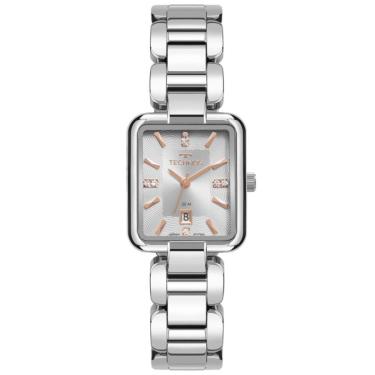 Imagem de Relógio Technos Feminino Ref: 2015ces/1k Bracelete Retangular Prateado