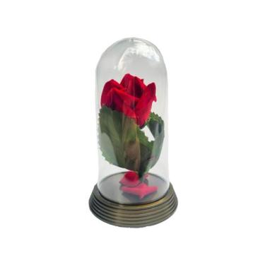 Imagem de Redoma Cúpula A Rosa Encantada A Bela E A Fera / Pequeno Príncipe Base