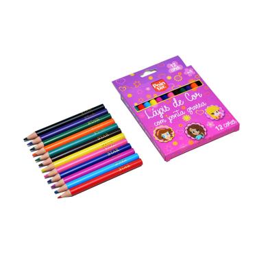 Imagem de Caixa de Lápis de Cor Pequeno 12 Cores mas21199 - Pointer