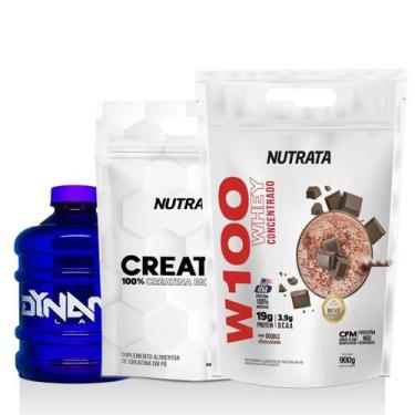 Imagem de Kit Creatin Up 100% Pura 300G + Whey W100 900G Nutrata