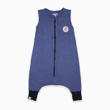Imagem de Saco de dormir infantil com pé Suedine Azul, Lefante, Azul, 1