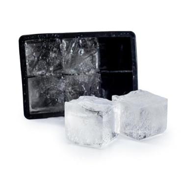 Imagem de Forma De Silicone Para Gelo Grande 6 Cubos Forminha De Gelo Rígida Resistente Flexível Versátil Ideal Para Drinks Whisky Negroni Congelar Molhos Sucos Papinha de Criança De -50C À 220C 5cm Cada Cubo