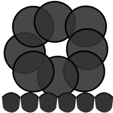 Imagem de Ventiladores dobráveis de disco voador Gejoy, 24 unidades, 24,9 cm, pr