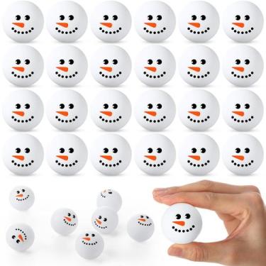 Imagem de Soulchen, 24 peças, bolas de tênis de mesa com rosto de boneco de neve