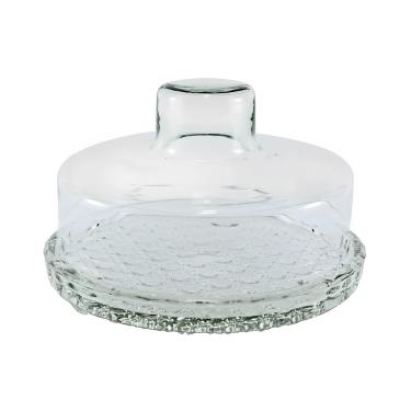 Imagem de Queijeira de Vidro, Porta Queijo 20cm, Queijeira com Tampa - Cozinha