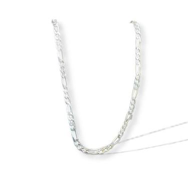 Imagem de Corrente Cordão 45 Cm Infantil 3 E 1 Prata Legitima 3mm - Lojas La+Ny,