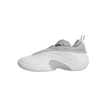 Imagem de adidas Tênis de basquete unissex D.o.n. Issue 7, Branco/Cinza, 12 Women/11 Men