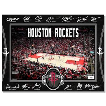 Imagem de BILVAZOG Pôster de foguetes de basquete para fãs de festa de aniversário infantil Gitfs-2025 Cartazes de quadra de assinatura - Impressão em tela para decoração de quarto de menino