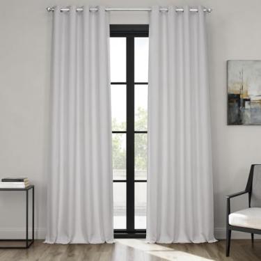 Imagem de HPD Half Price Drapes BOCH-LN185-GR Cortinas de escurecimento de ambientes com ilhós para sala de estar e quarto (1 painel), 127 x 213, ostra