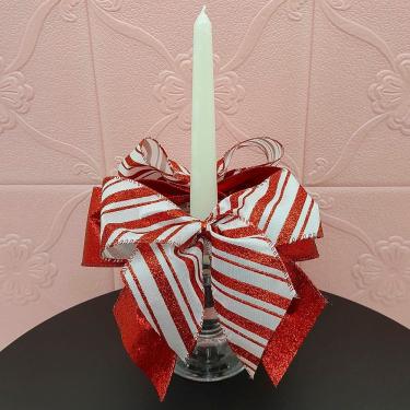 Imagem de Castiçal Porta Vela Aparador Arranjo Centro Mesa Natal 30cm B