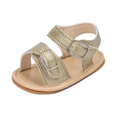 Imagem de Sandálias Unissex para Bebês - Verão - PU - Solado de Borracha Antider