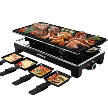Imagem de Mesa de churrasqueira elétrica CUSIMAX Raclette Grill, churrasqueira c