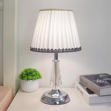 Imagem de Luminária de mesa contemporânea de cristal, estilo arte e criatividade, para sala de estar, escritório, casa de campo, hotel, quarto, cabeceira, LED (Estilo 35)