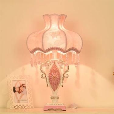 Imagem de Luminária de mesa retrô americana, estilo europeu de luxo, para sala de estar, quarto, escritório, casa de campo (A D36H57CM 1 peça)