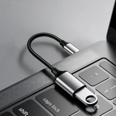 Imagem de Adaptador USBC para USBA 3.0, adaptador de cabo OTG tipo C macho para USB fêmea, conversor Thunderbolt 3 para USB compatível com MacBook Pro/Air, iPhone 17/16/15, Galaxy S20+, Google Pixel e mais