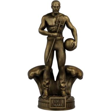 Imagem de Estátua Exu Maré Umbanda Candomblé (Cor Ouro Velho)