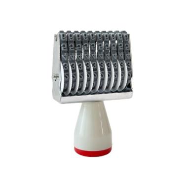 Imagem de Egoaugx Carimbo de data, carimbos, números personalizados, rolamento, digital, multifunções, faça você mesmo, ferramenta de scrapbook (10 dígitos)