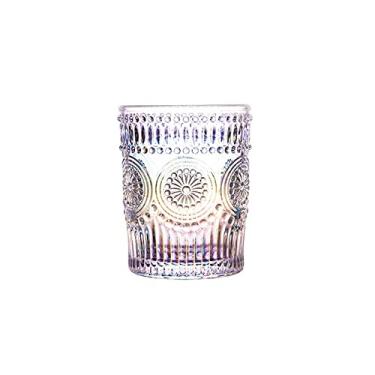 Imagem de WOTZOV Copos de café de vidro, copo de vidro ondulado, garrafa de água, gelo, cerveja, bebidas, copos criativos, chávenas de chá, transparente, suco, leite, chá, copos para beber, B