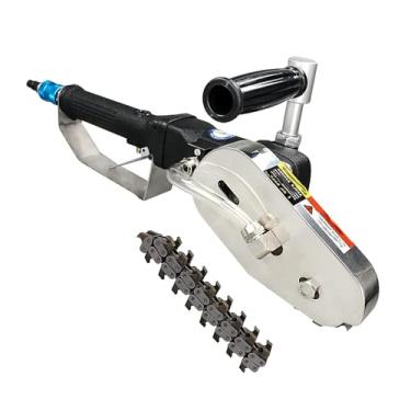 Imagem de HYUIO Descascador de resíduos pneumático, ferramenta de corte de papelão ondulado, decapador de resíduos de caixa de papelão com corrente de liga de aço, remoção de resíduos é simples e rápida (dentes