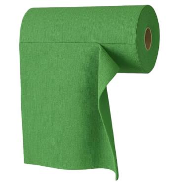 Imagem de Rolo de Microfibra Com Panos Roll 30x30cm 200GSM Amarelo (C/ 12 Panos) produtos de limpeza para Limpeza Geral, Lavável e Reutilizável(Verde)