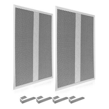 Imagem de 2 peças de filtro de graxa para exaustor 26 cm x 33 cm x 0,35 cm serve para Broan BPSF30 99010308 GE WB02X10707 substituição de exaustores S99010308