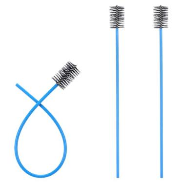 Imagem de XLIUAX Pacote com 3 limpadores de linha de drenagem AC, escova de drenagem, ferramenta de limpeza de drenagem de teto solar, escovas condensadas, limpador de linha para drenos de ar condicionado