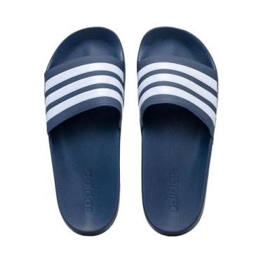 Imagem de Chinelo Slide Adilette Aqua Adidas, 42, Marinho