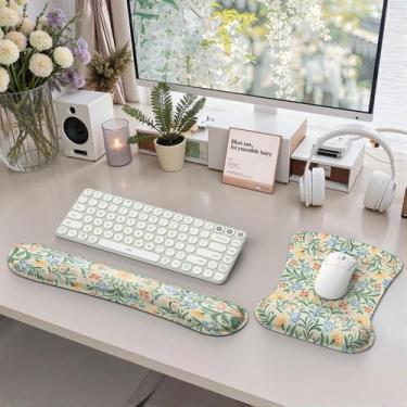 Imagem de Espuma viscoelástica ergonômica para descanso de pulso e teclado iCass