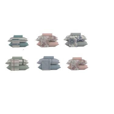 Imagem de Jogo de Cama Casal Microfibra 150 Fios 3 Peças Estampado Camesa Toque Macio